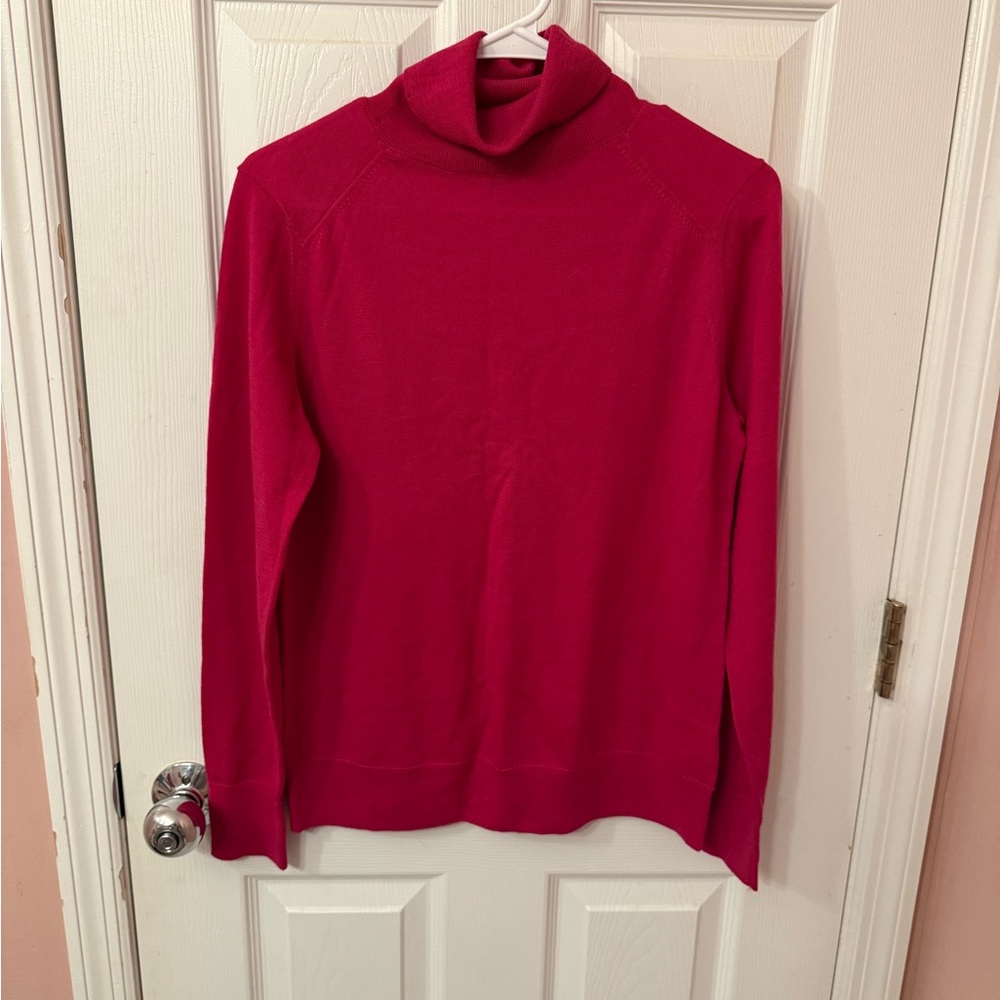 Banana Republic Pink Turtleneck Sweater Soft Knit